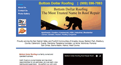 Desktop Screenshot of bottomdollarroofing.com